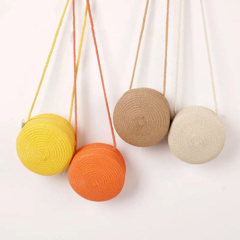Summer Woven Straw Crossbody Bag