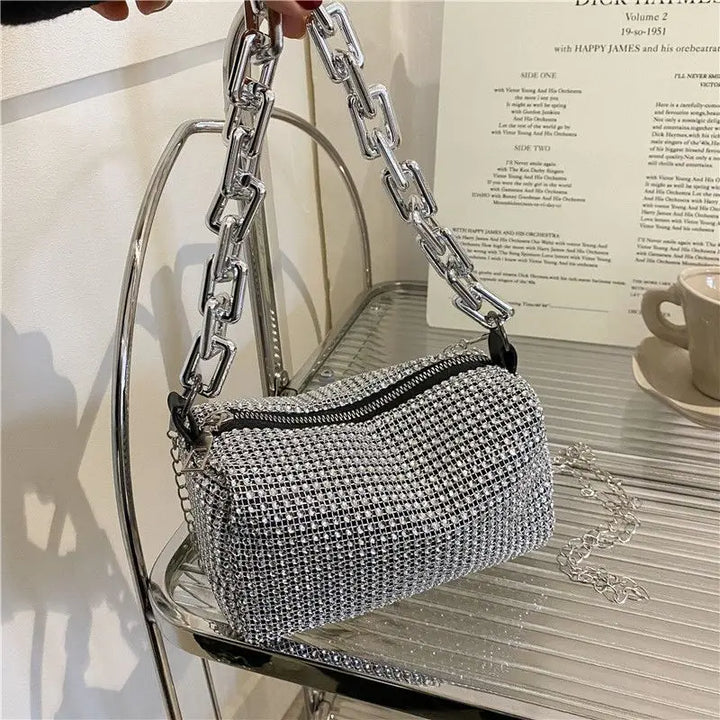 Bag Glitter Chain Prom Purse.