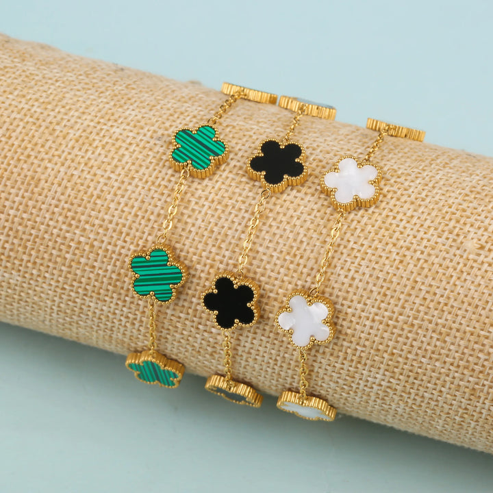 Bracelet Five Leaf Flower