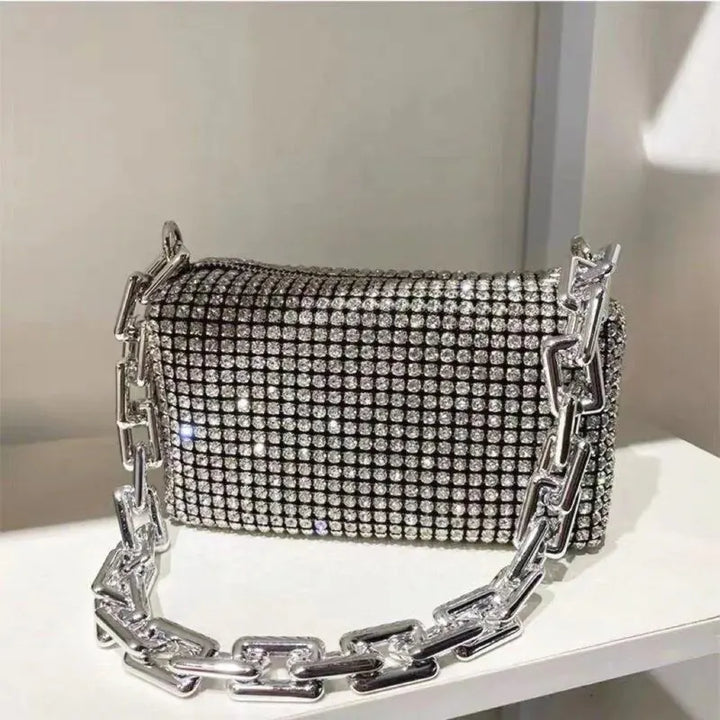 Bag Glitter Chain Prom Purse.