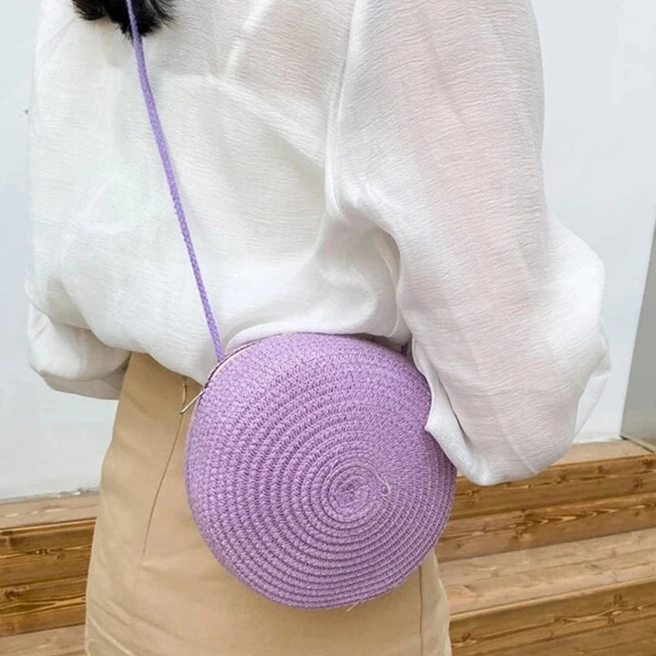 Summer Woven Straw Crossbody Bag